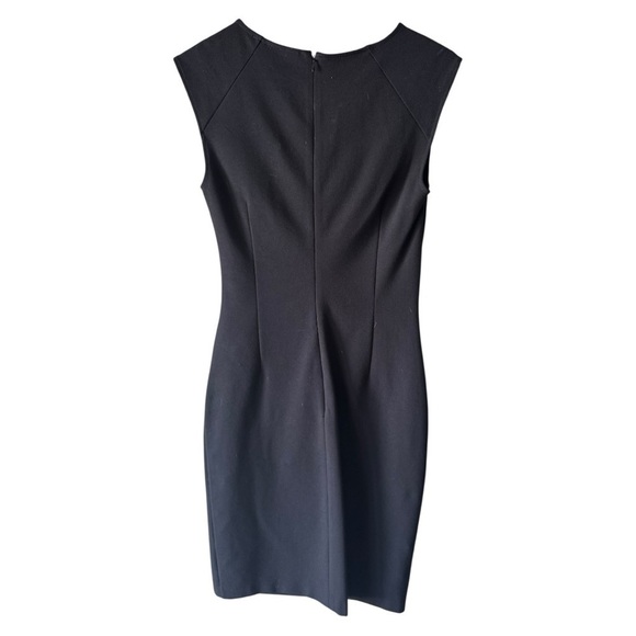 Kobi Halperin Classic Ruched Sleeveless Sheath Dress - Black - Size 2 - Picture 4 of 6